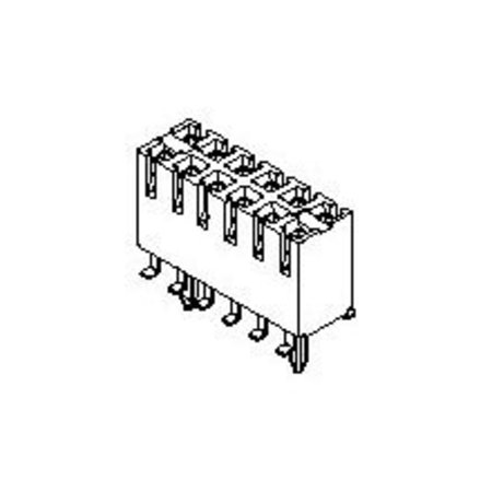 MOLEX CGrid VT SMT Rcpt wpeg 30SAu 26Ckt 15-45-3626